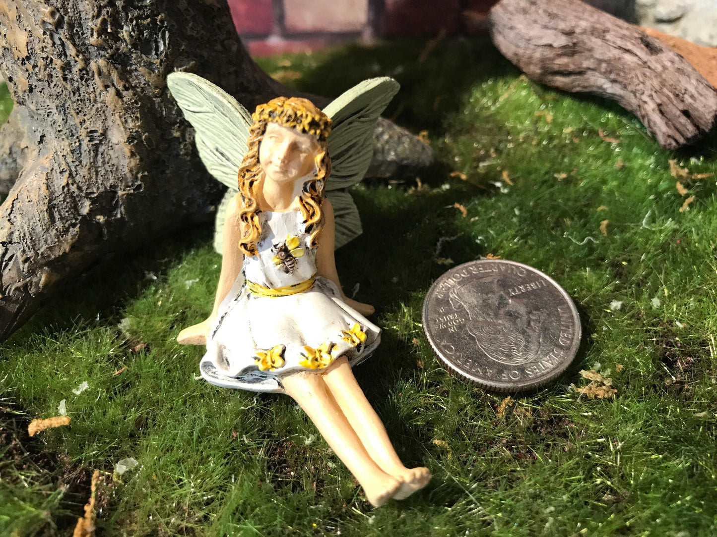 Beautiful brown haired fairy girl