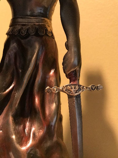 Archangel Michael Angel of Peace and Justice Angel Bronze figurine Angel Collectors Recovery angel gift sobriety gift St Michael angel