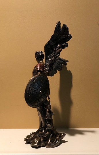 Archangel Michael Angel of Peace and Justice Angel Bronze figurine Angel Collectors Recovery angel gift sobriety gift St Michael angel