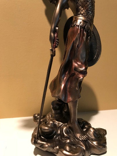 Archangel Michael Angel of Peace and Justice Angel Bronze figurine Angel Collectors Recovery angel gift sobriety gift St Michael angel