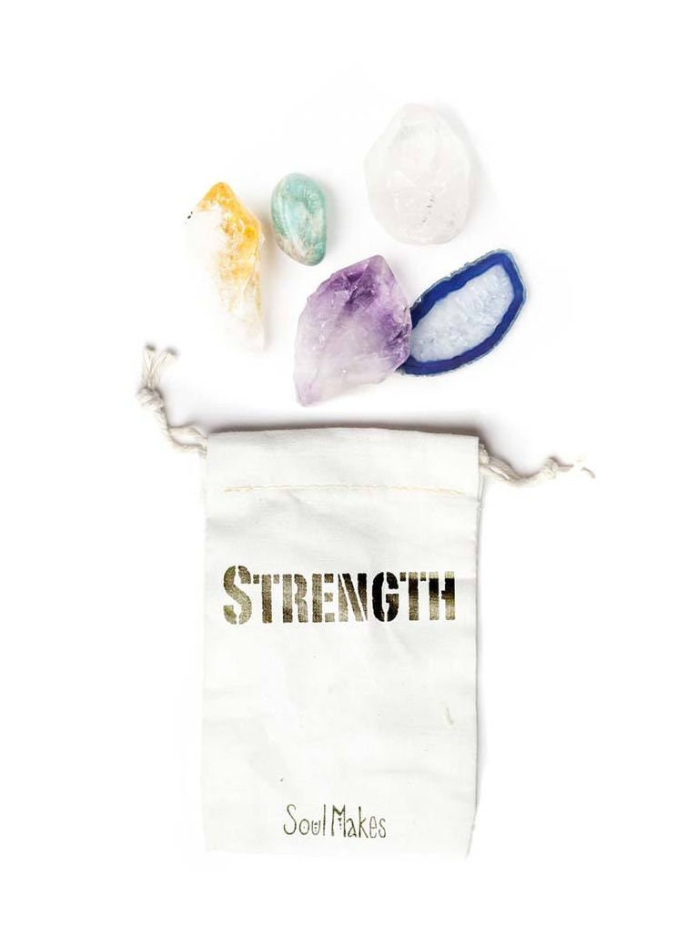 Crystals for use to enhance Strength, meditation crystal/stone set, beautiful crystals