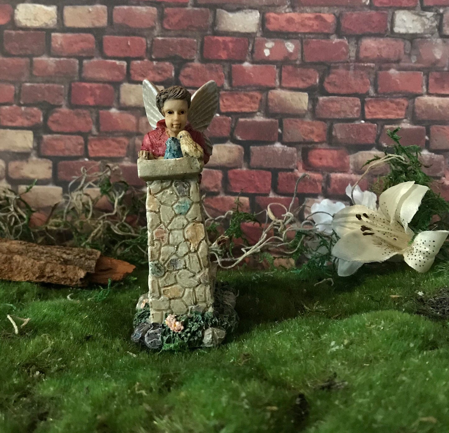 Fairy Boy drinking fountain