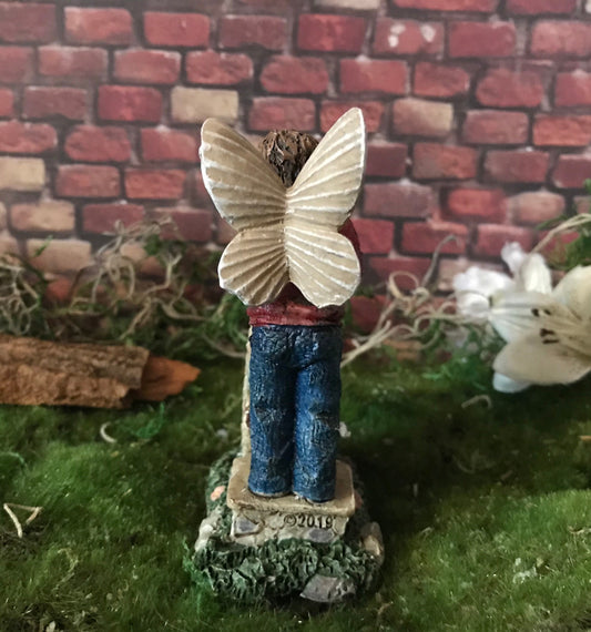 Fairy Boy drinking fountain