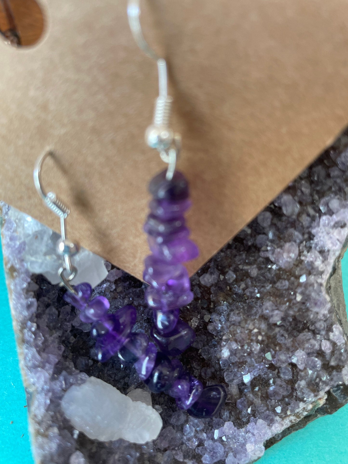 Beautiful Amethyst Dangle Earrings