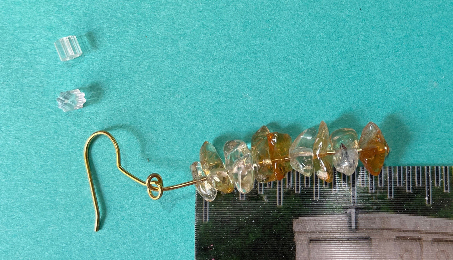 Beautiful Citrine Crystal Earrings