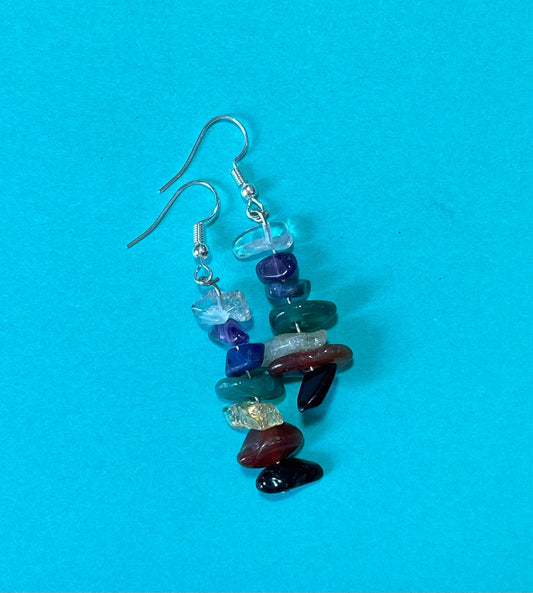 Beautiful Chakra earrings Chakras 1 through 7 are represented in this set