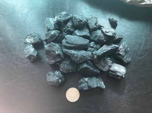 Rough/Natural Black Tourmaline Meditation healing stone use for spiritual grounding, protection stone, recovery gift, spiritual gift, raw Black Tourmaline stone