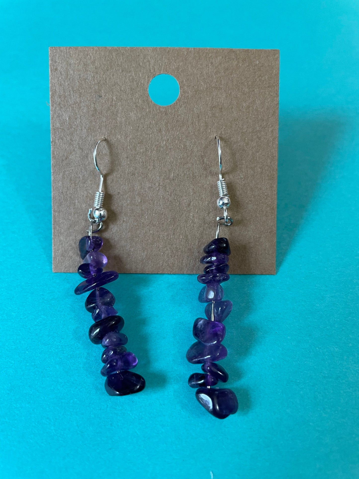 Beautiful Amethyst Dangle Earrings