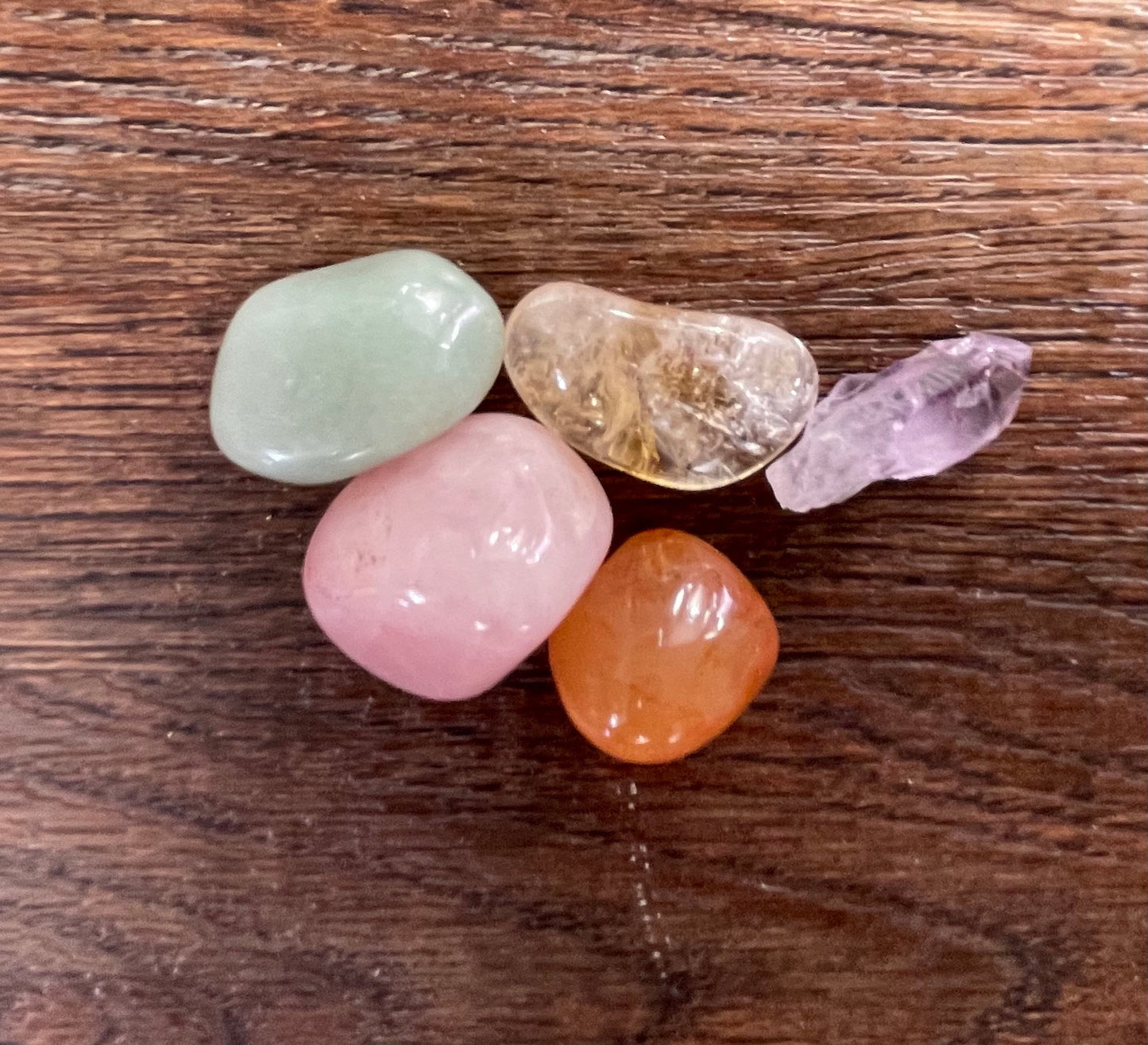 Virgo crystal set of 6 crystal stones Virgo the virgin astrology crystals