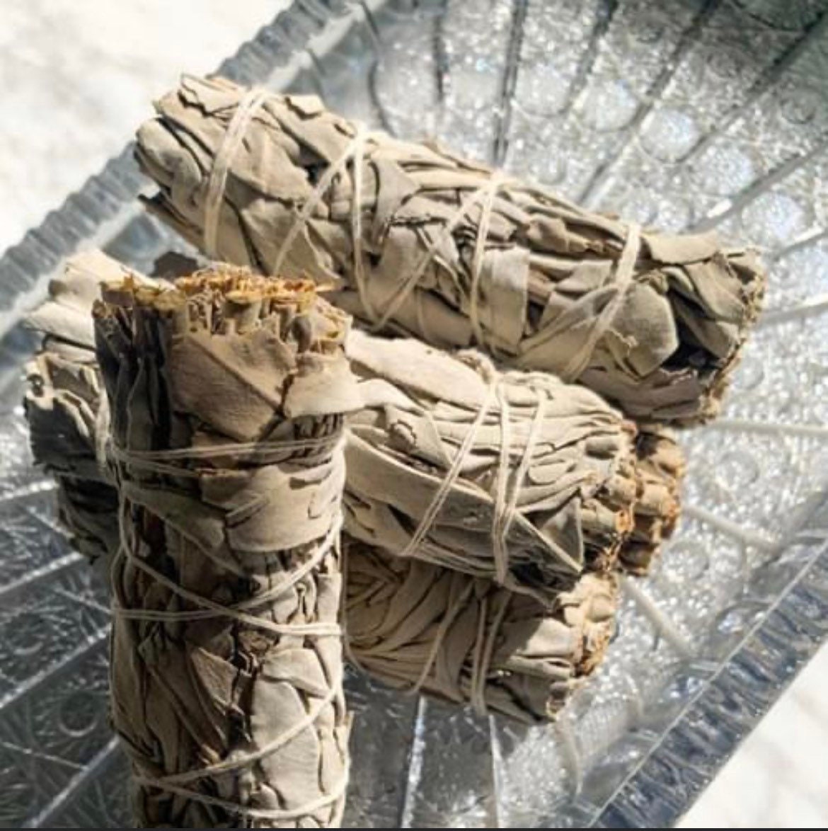 White sage smudge wand 4"