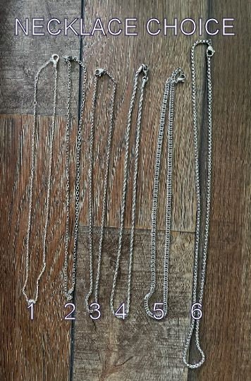 Tumbled crystal or points necklace you choose your chain and crystal!
