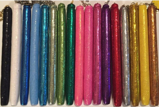 Refillable charm glitter pens zodiac astrology charm