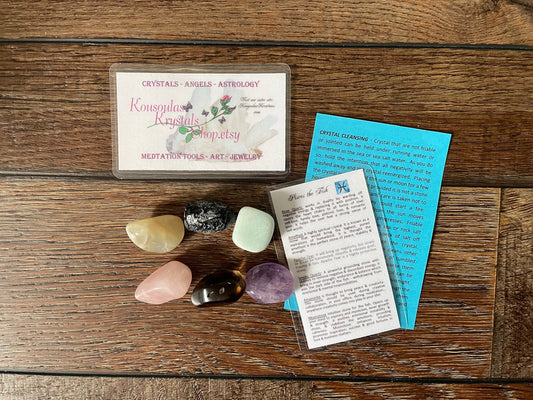 Pisces crystals set of 6 crystal designed specifically for the fish!