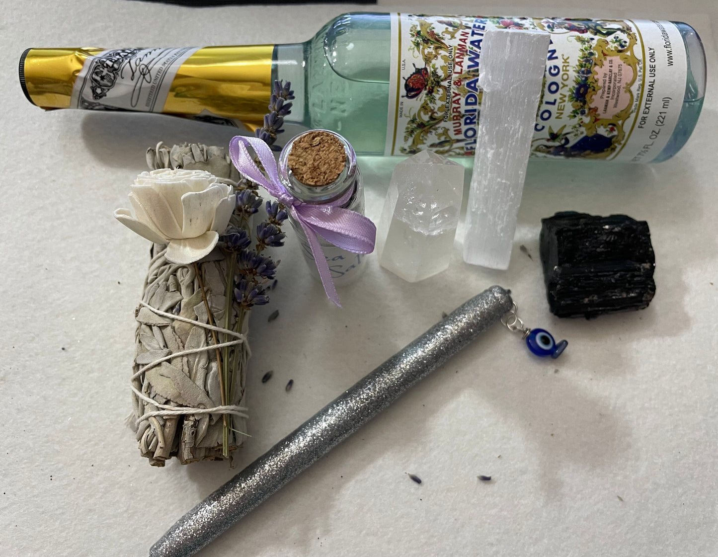 Powerful Deluxe Protection and Cleansing Crystal 7 piece set