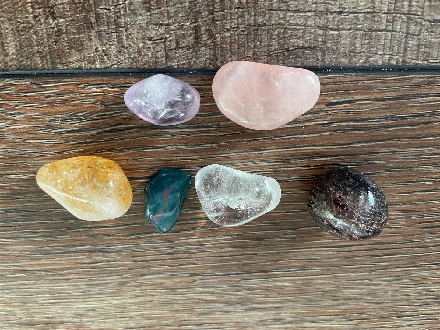 Aries crystal set of 6 crystal stones specifically for the Ram