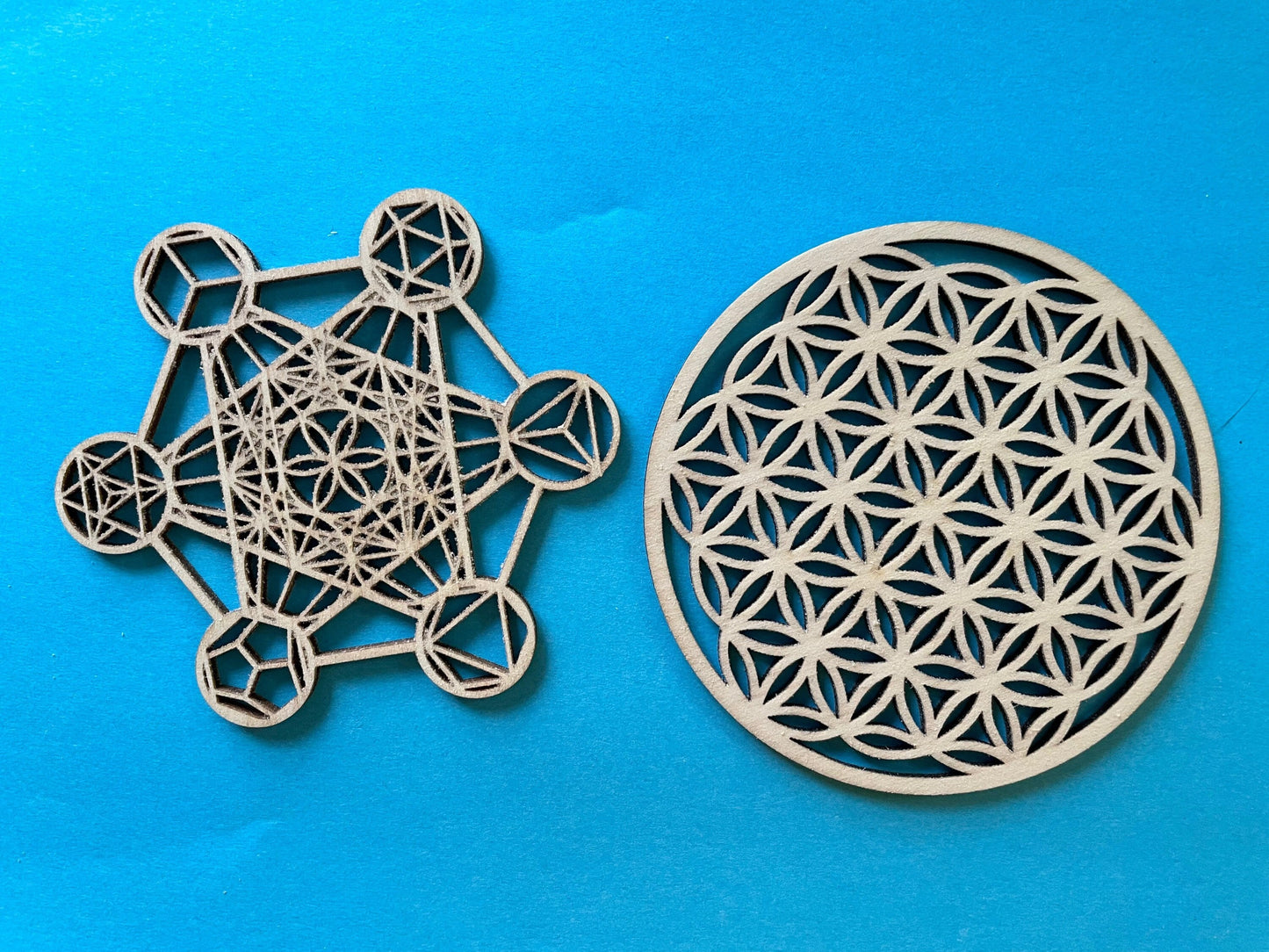 7 piece Success Empowerment crystal set with Flower of Life