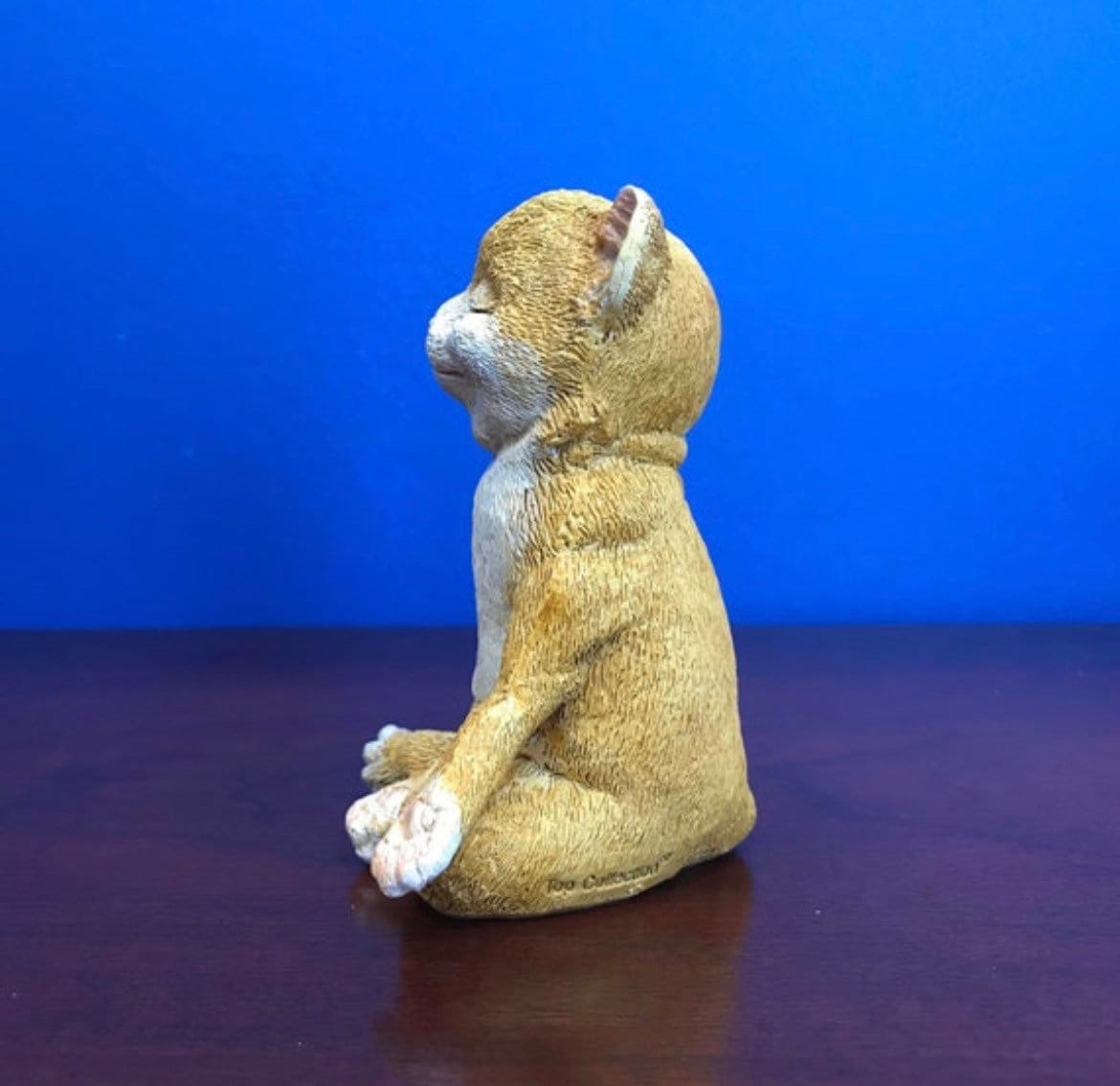 Yoga cat art cat figurine sculpture miniature cat cat statue figure cat gift for cat lover zen art zen
