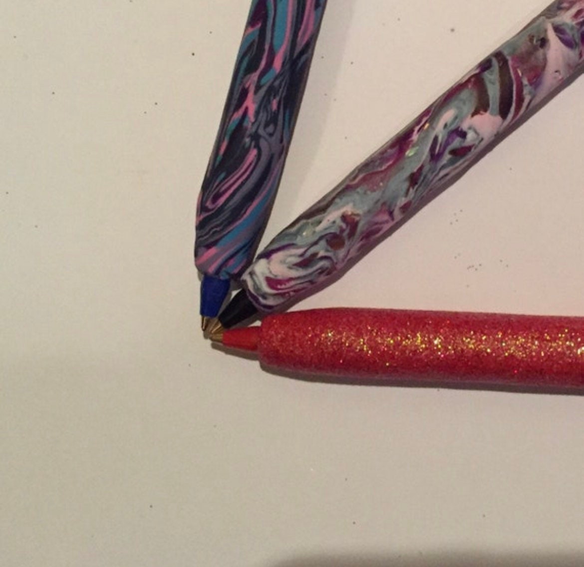 Refillable charm glitter pens zodiac astrology charm