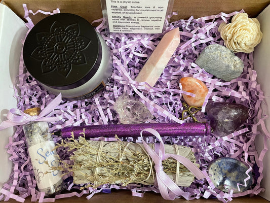 Deluxe 11 piece Sagittarius gift crystal set