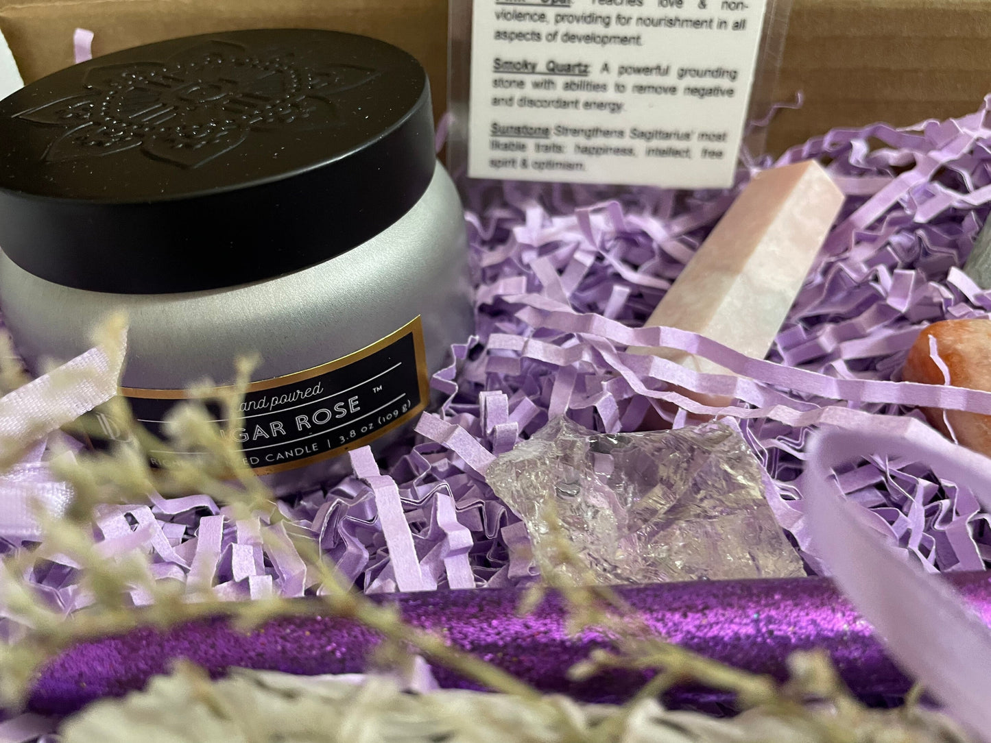 Deluxe 11 piece Sagittarius gift crystal set