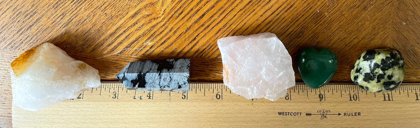 Deluxe Scorpio crystal 7 piece gift set Scorpio the Scorpion crystals set birthday gift zodiac set Scorpio birthday ideas