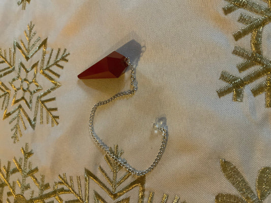 Red Jasper Pendulum 1.75 + inches