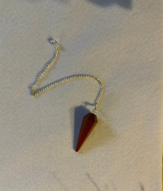 Lovely Red Jasper Pendulum 1.85”