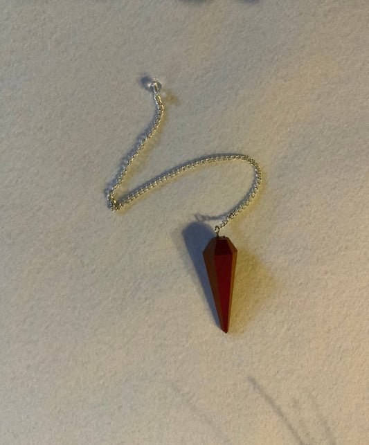 Lovely Red Jasper Pendulum 1.85”