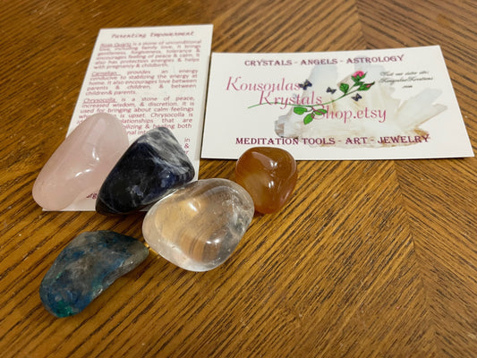 Let's just admit it, the struggle is real!  Use the most unique Parenting large stones crystal set to assist with parenting & pregnancy!