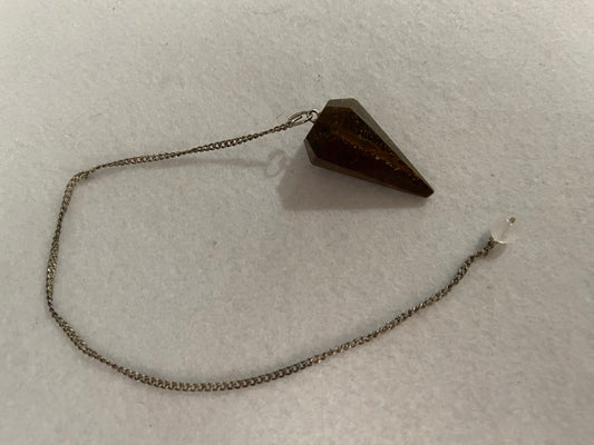 Beautiful Tiger’s Eye Pendulum ornament meditation tool protective and grounding crystal pendulum Meditation