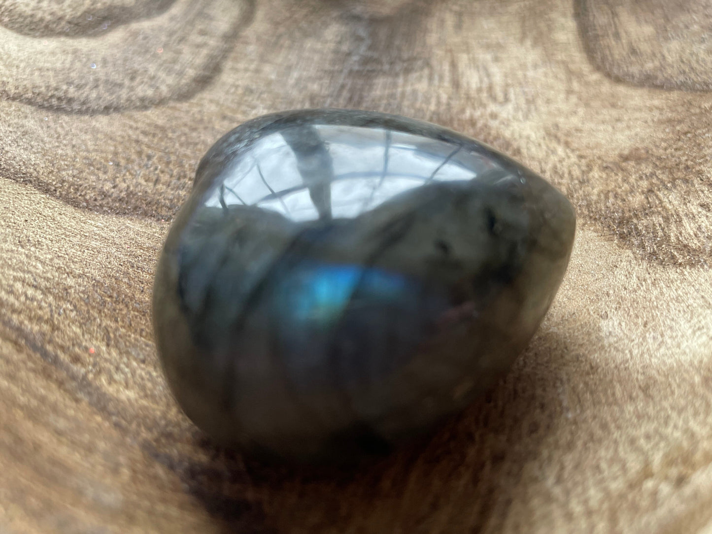 Pretty Labradorite Heart 3.3 ounces With nice flash