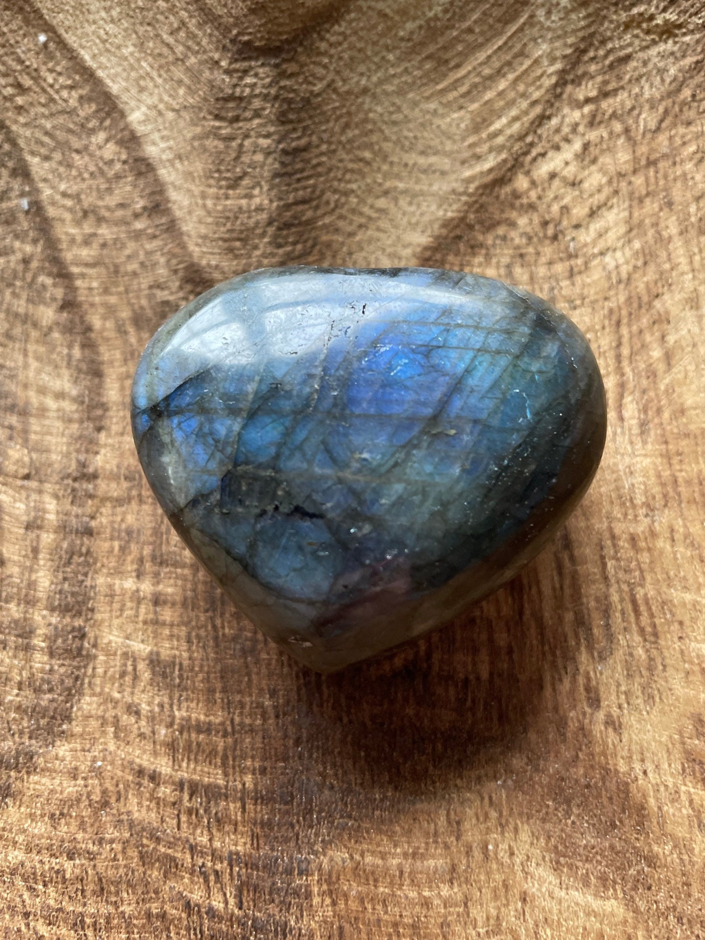 Pretty Labradorite Heart 3.3 ounces With nice flash