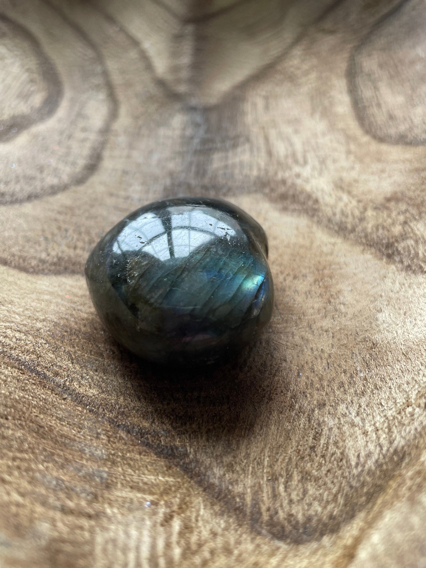 Pretty Labradorite Heart 1.9 ounces With nice flash