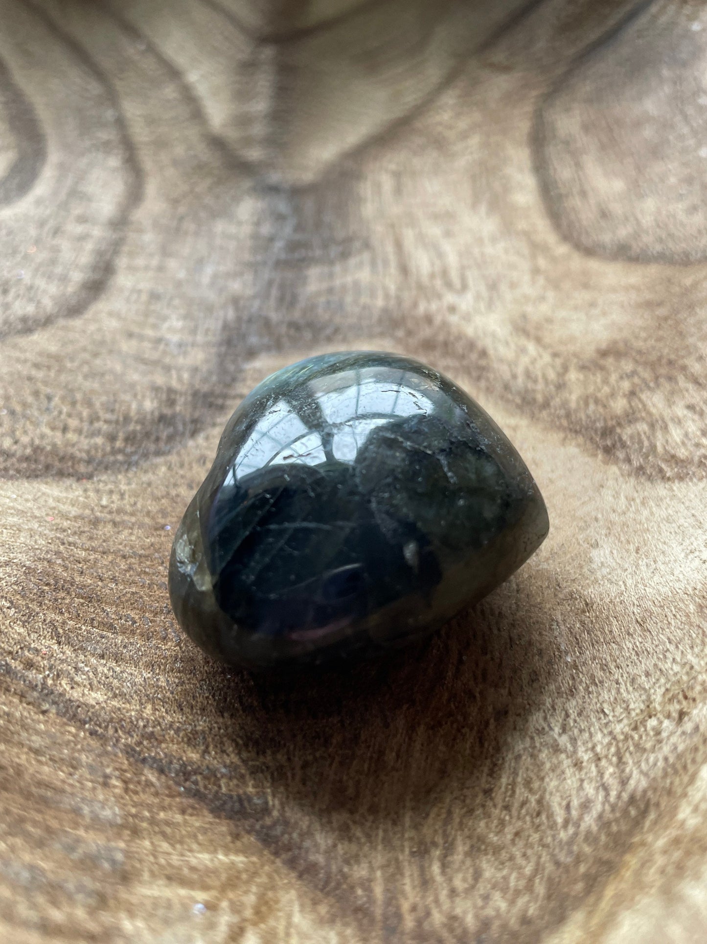 Pretty Labradorite Heart 1.9 ounces With nice flash