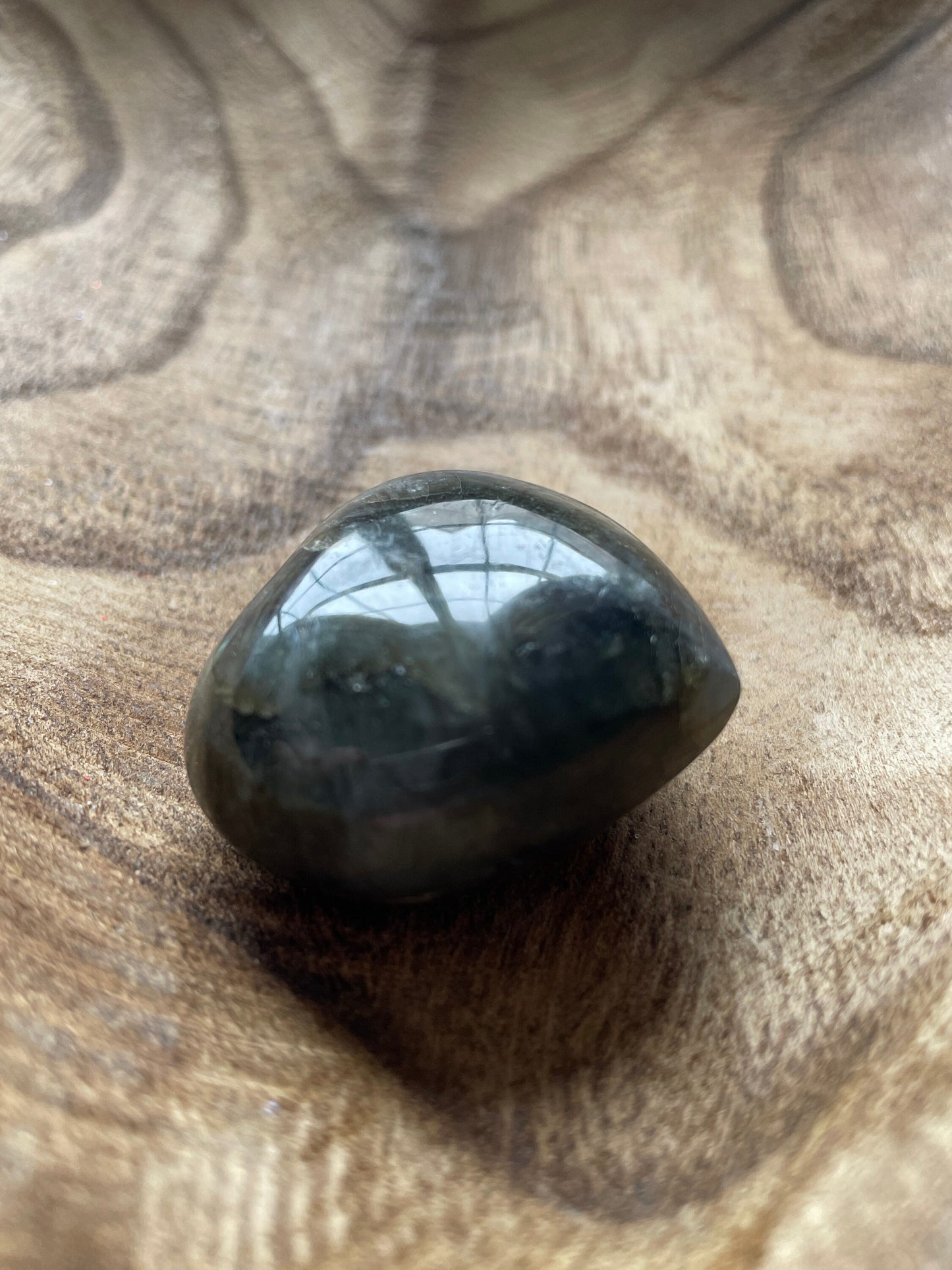 Pretty Labradorite Heart 1.9 ounces With nice flash