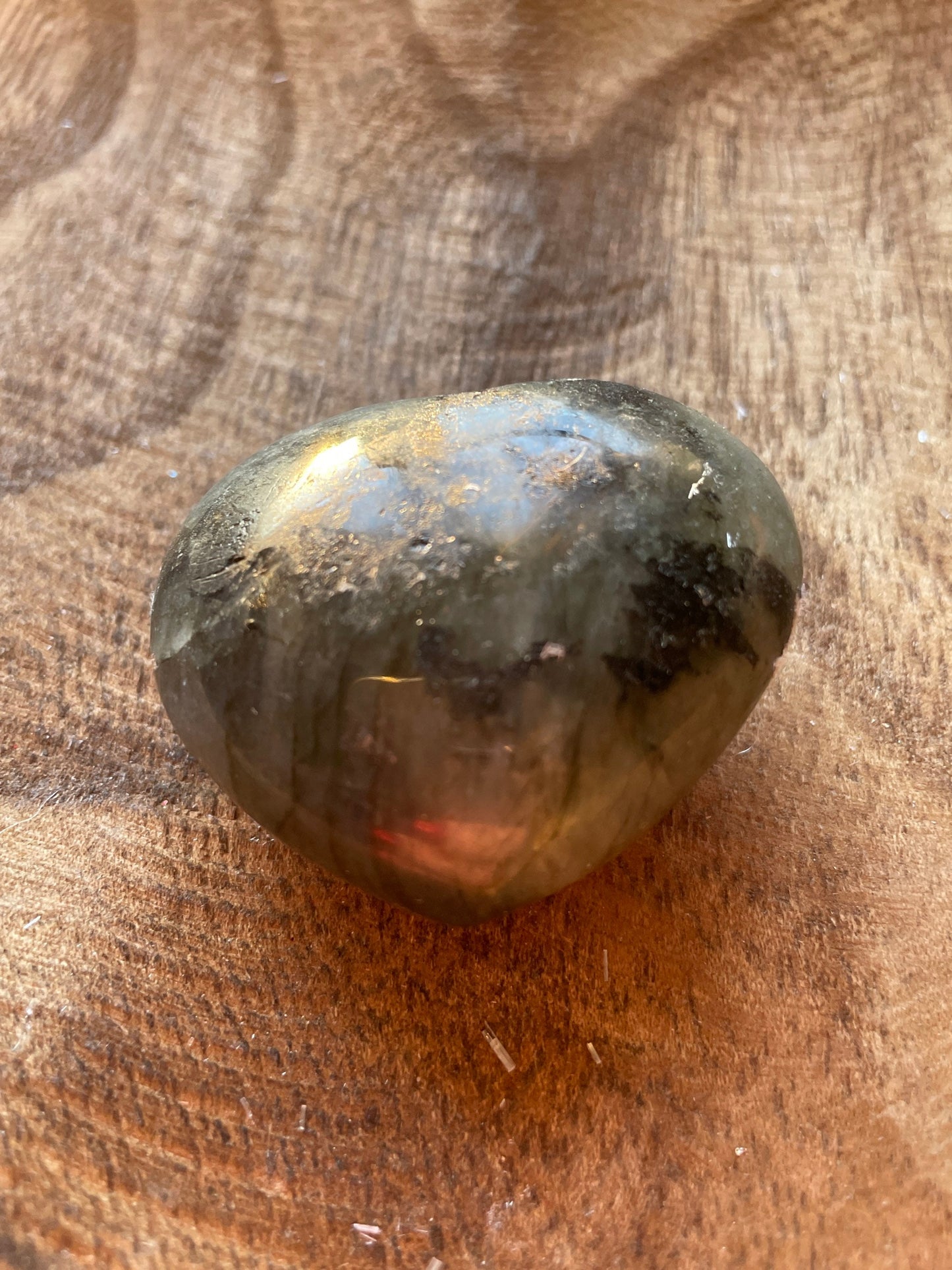 Pretty Labradorite Heart 2.8 ounces