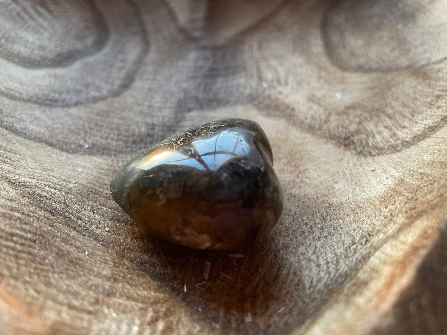 Pretty Labradorite Heart 1.8 ounces With low flash