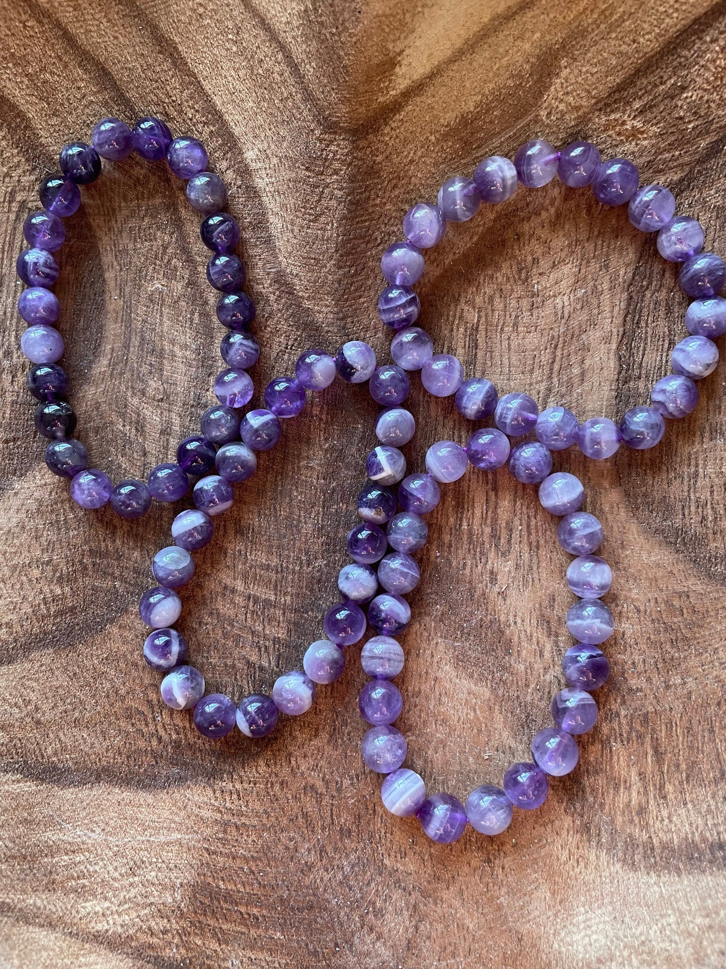 Awesome Amethyst 8 mm beaded bracelet purple crystal bracelet