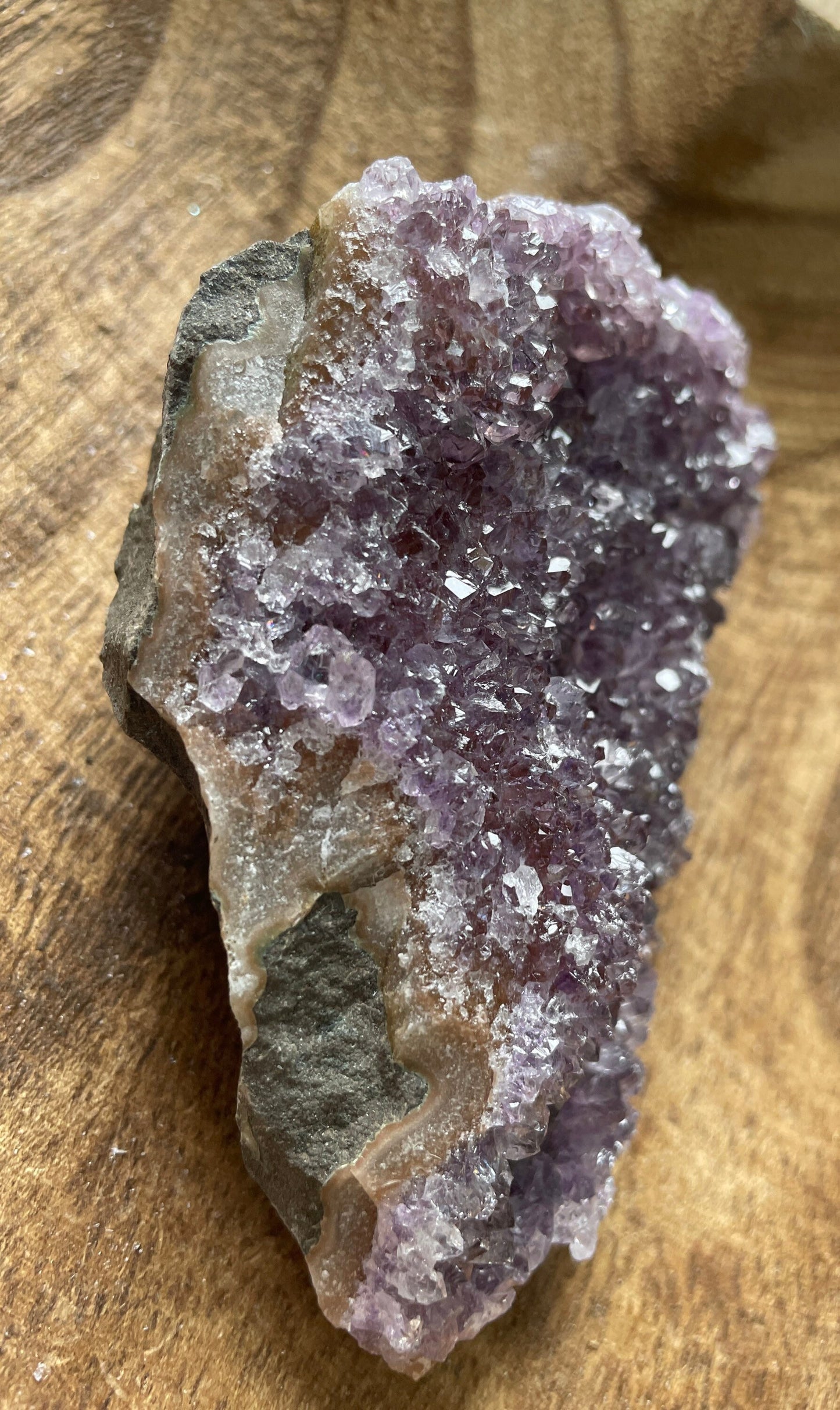 This beautiful Uruguay amethyst cluster is a perfect gift for any Aquarius or February birthday.