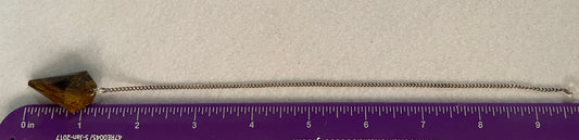 Beautiful Tiger’s Eye Pendulum ornament meditation tool protective and grounding crystal pendulum Meditation