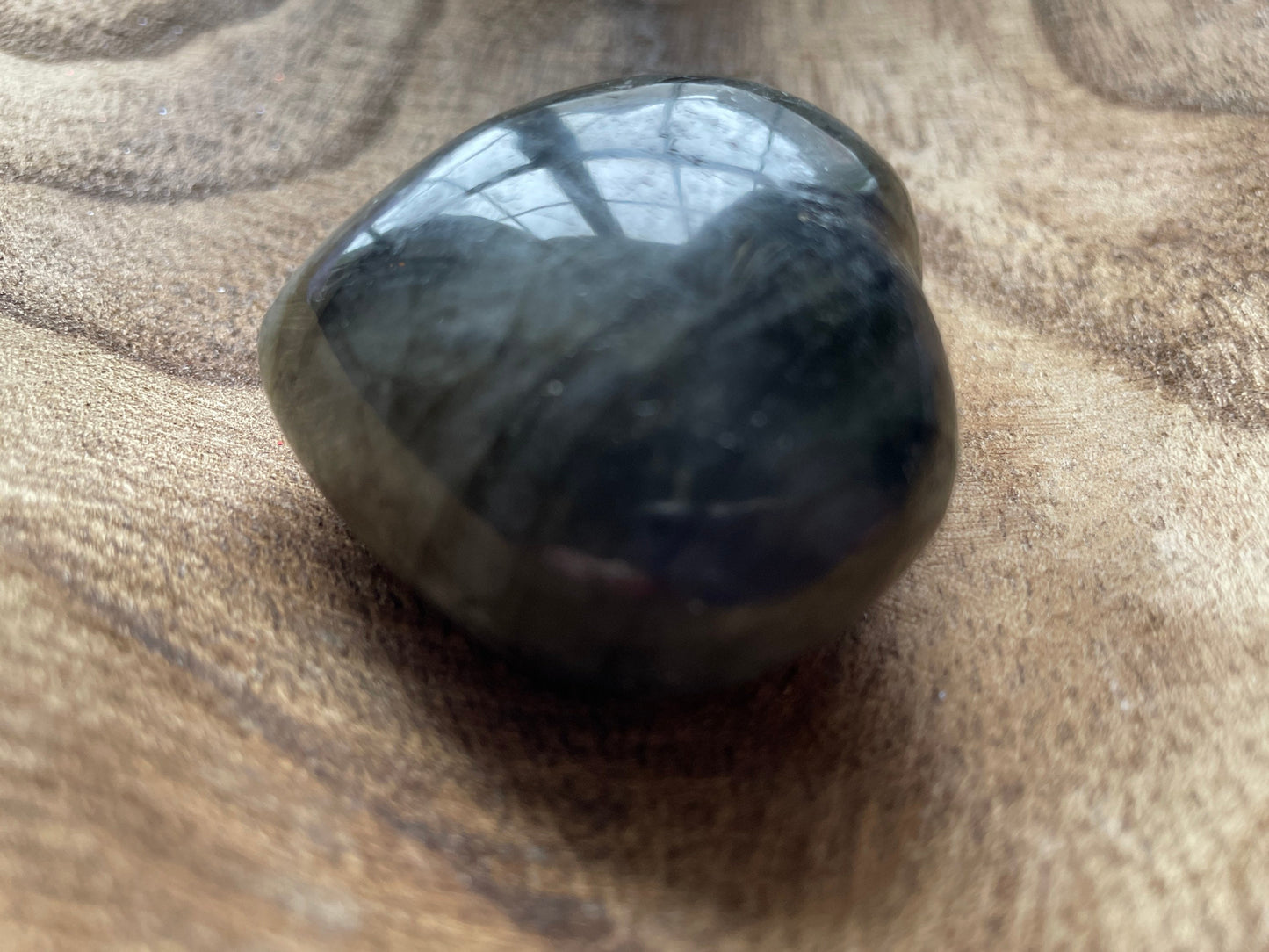 Pretty Labradorite Heart 3.3 ounces With nice flash