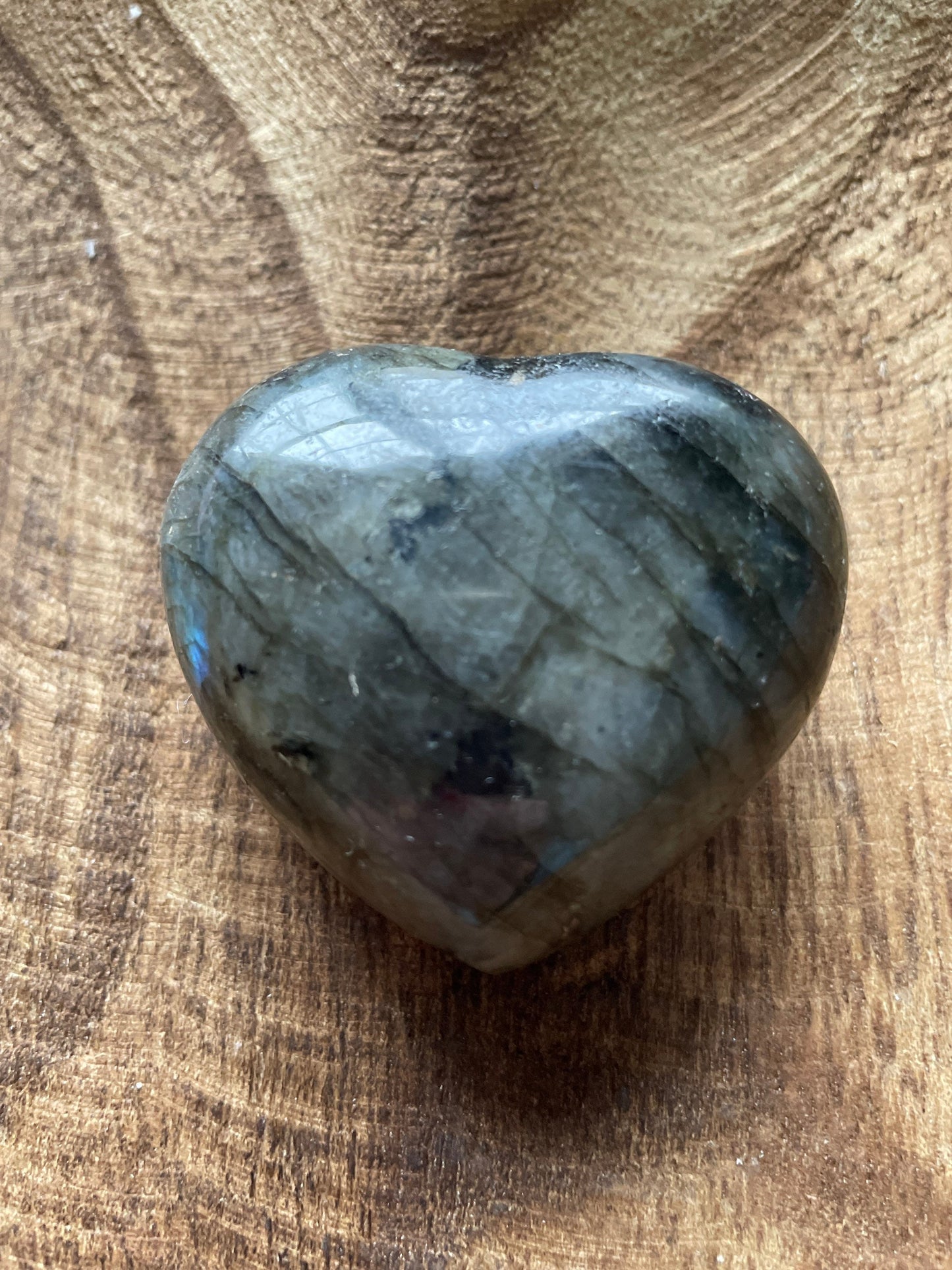 Pretty Labradorite Heart 3.3 ounces With nice flash