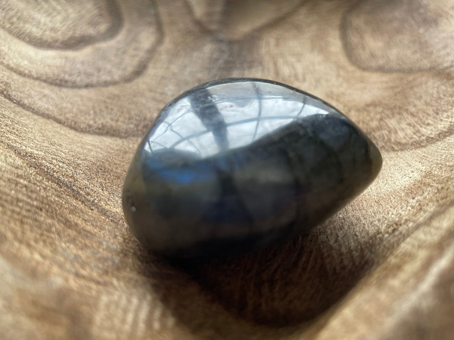Pretty Labradorite Heart 3.3 ounces With nice flash