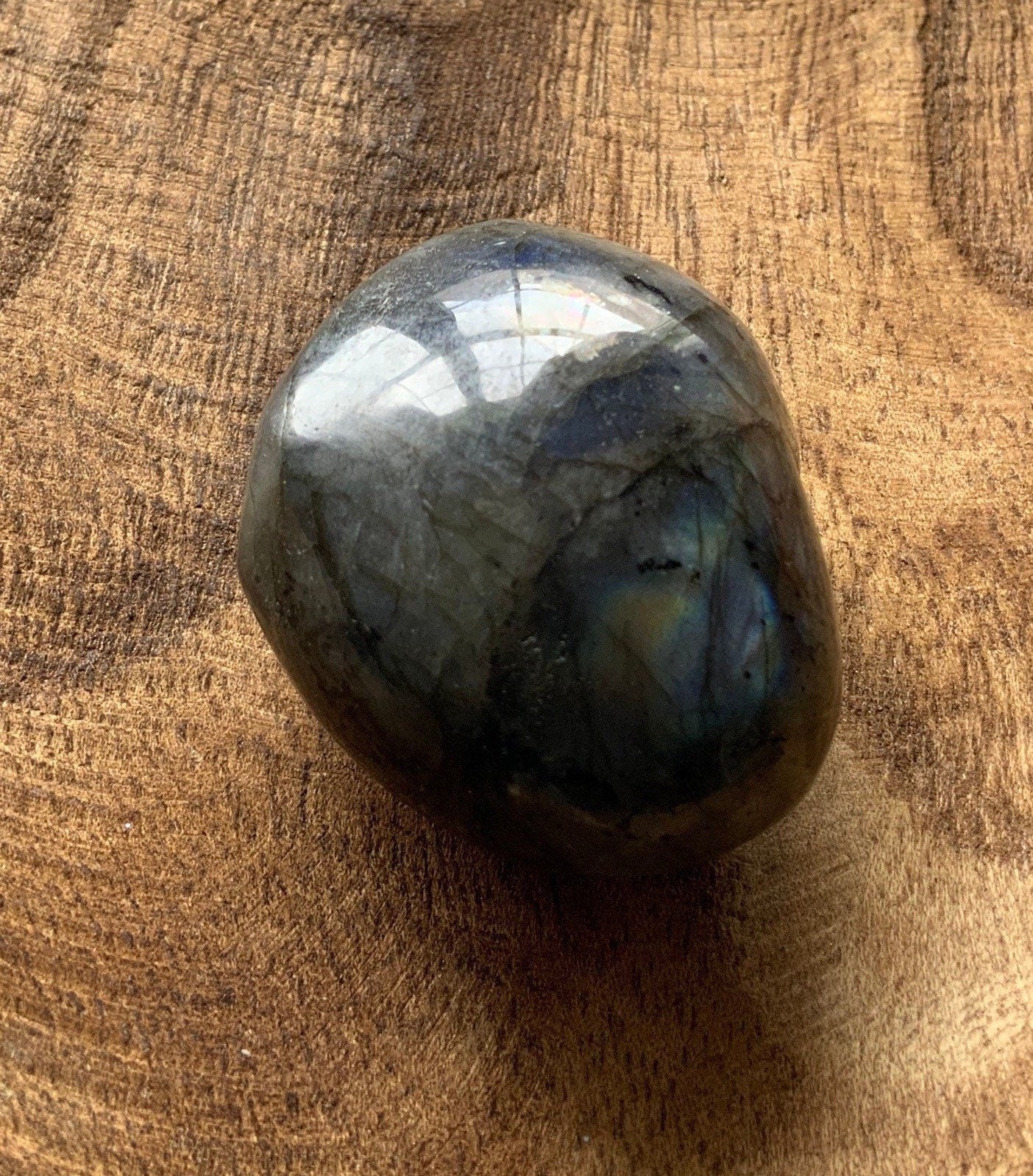 Pretty Labradorite Heart 4.1 ounces Nice flash