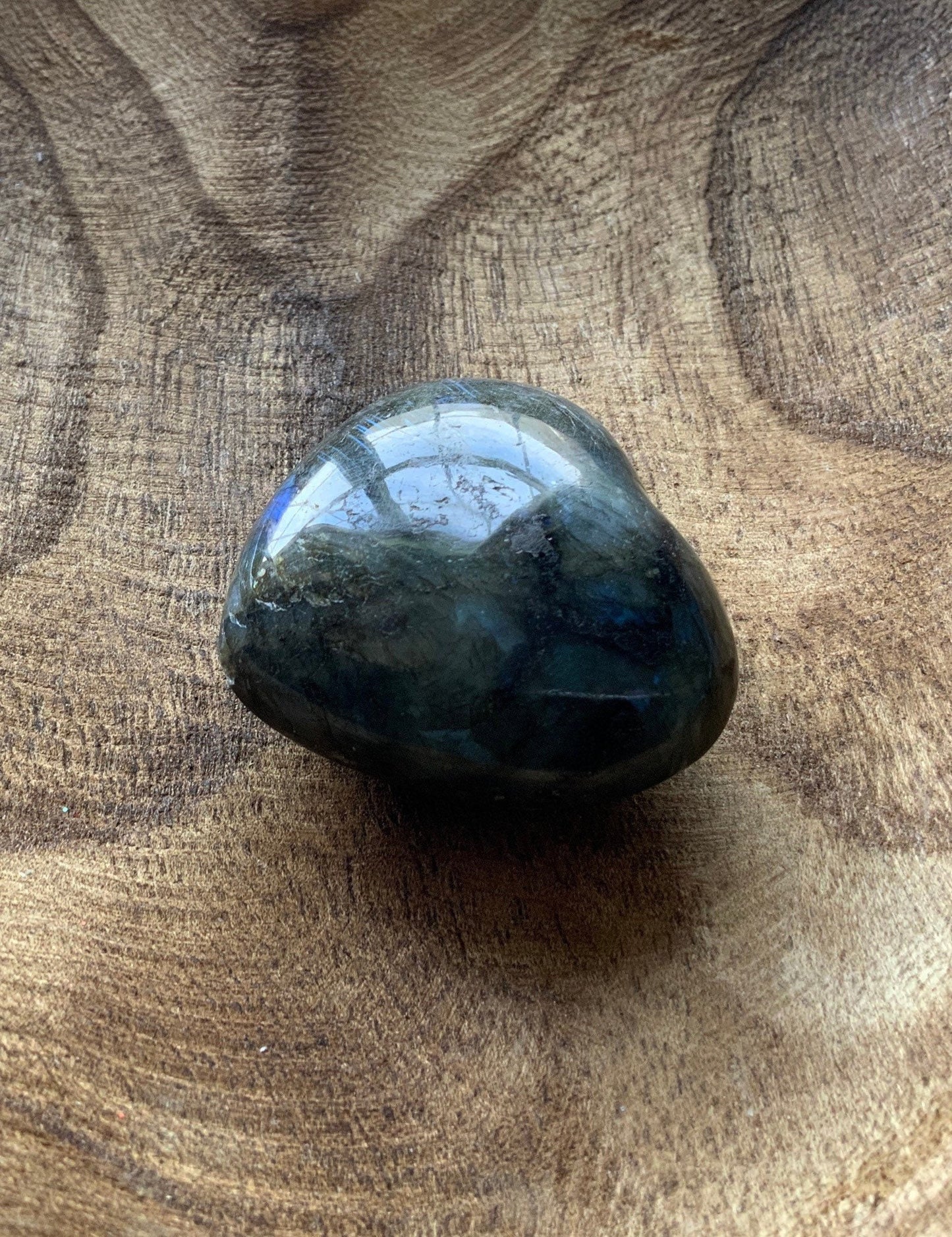 Pretty Labradorite Heart 3.6 ounces Nice flash