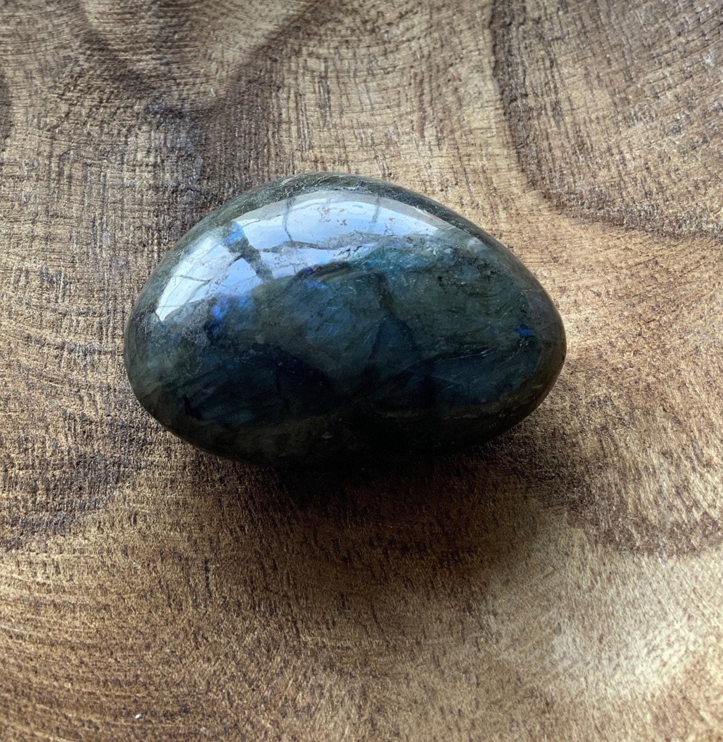 Pretty Labradorite Heart 3.6 ounces Nice flash