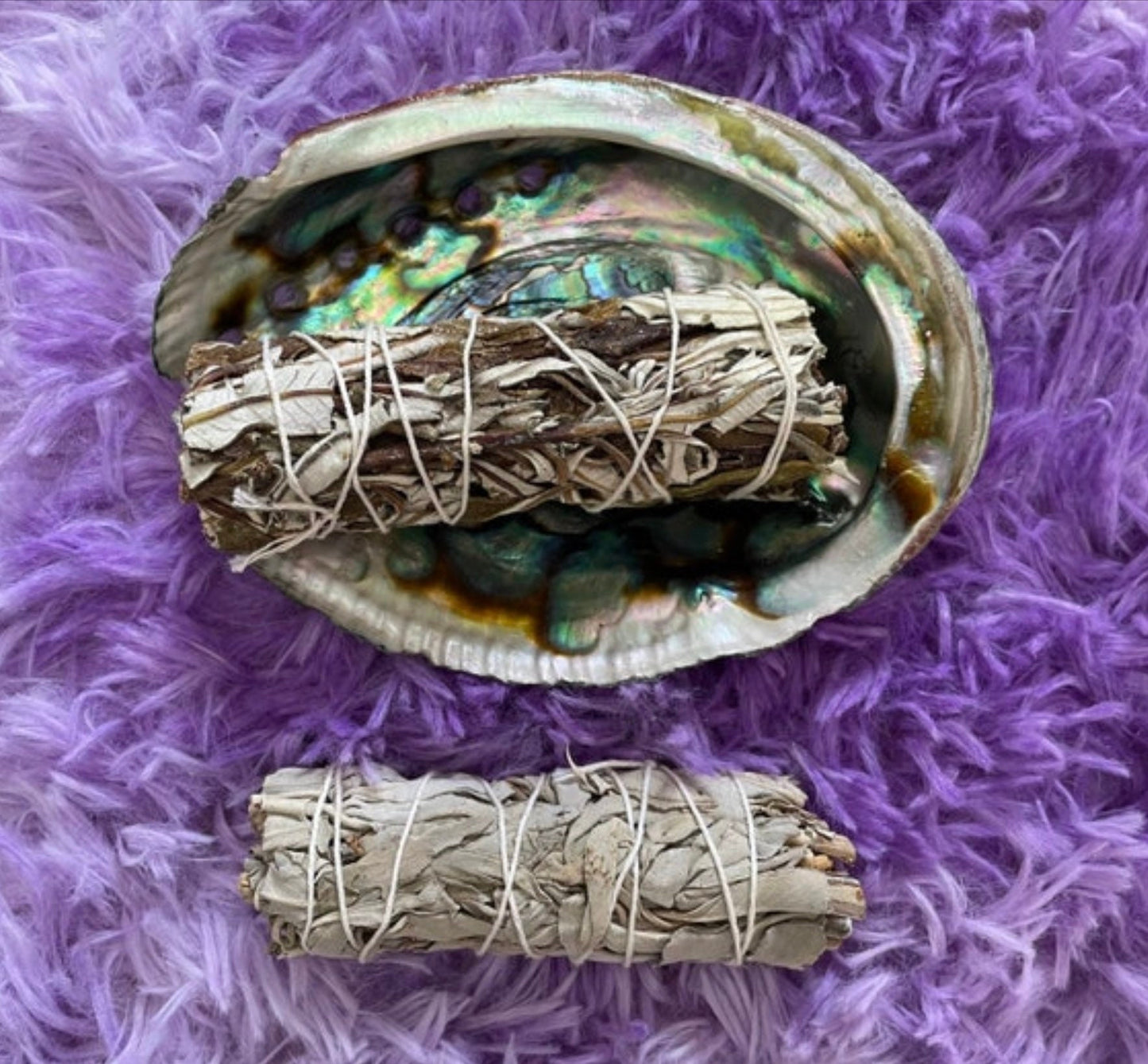 White sage smudge wand 4"