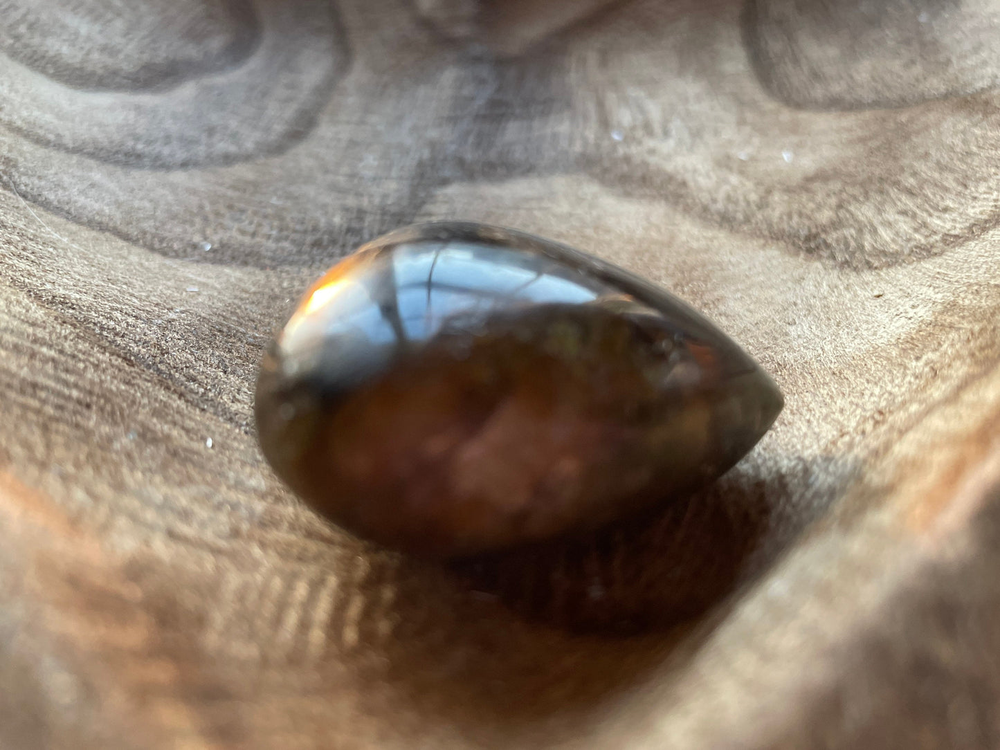 Pretty Labradorite Heart 1.8 ounces With low flash