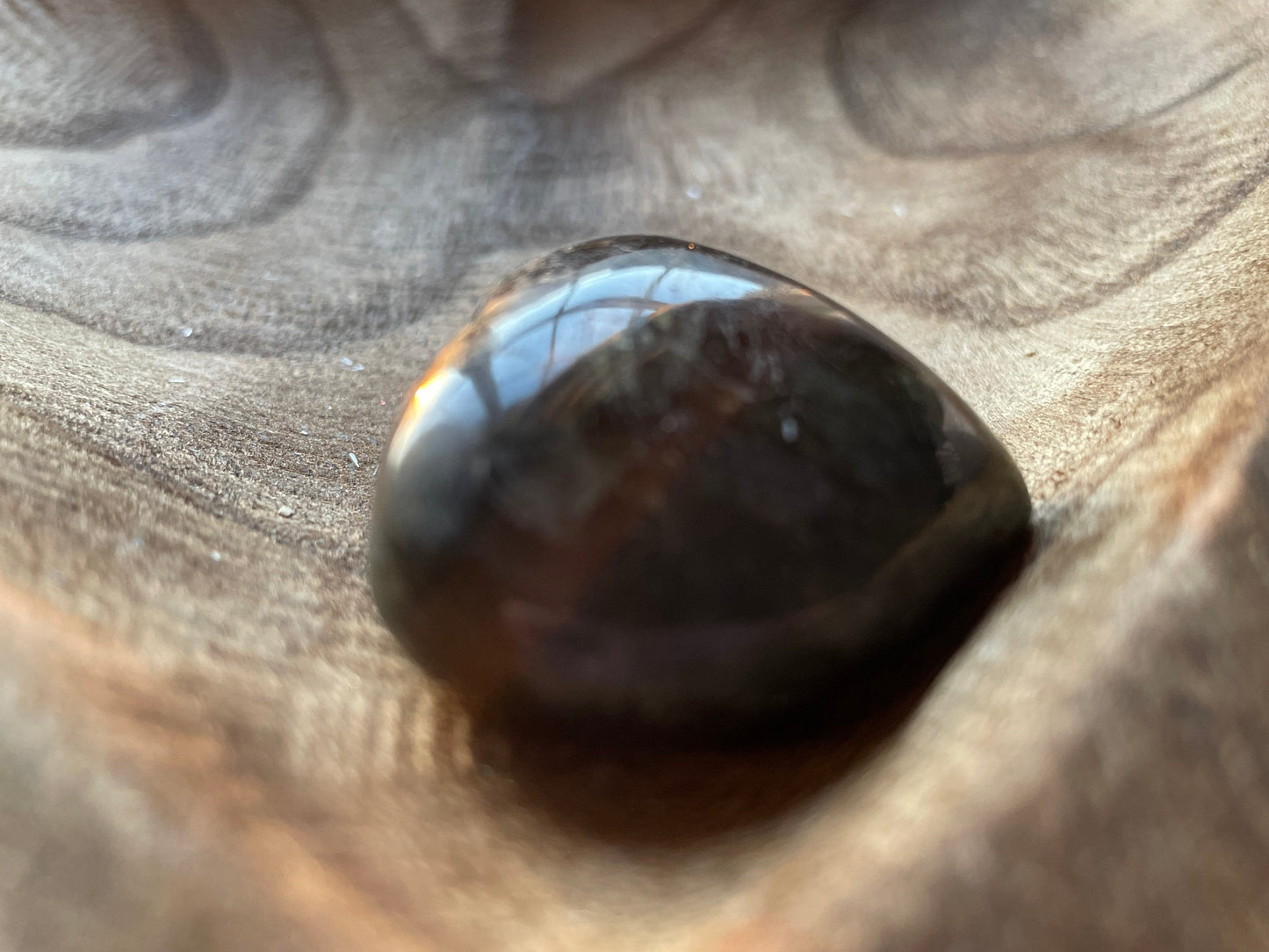 Pretty Labradorite Heart 1.8 ounces With low flash