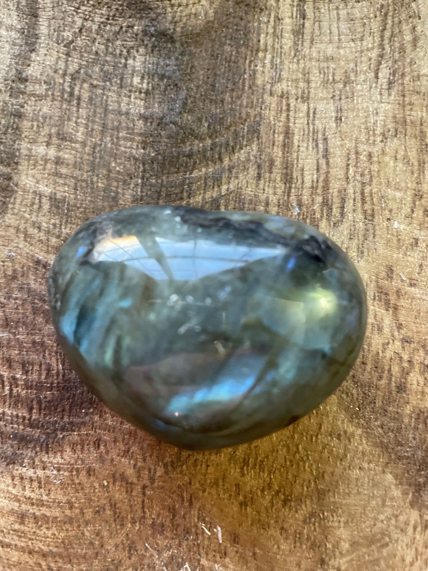 Pretty Labradorite Heart 2.8 ounces With great flash